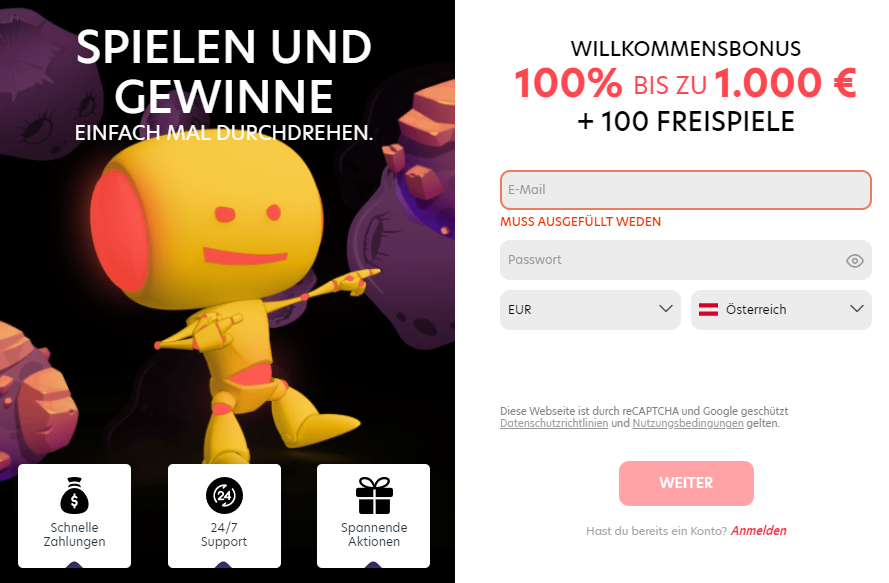 Spielen Sie in den besten Online-Casinos in Deutschland um echtes Geld!