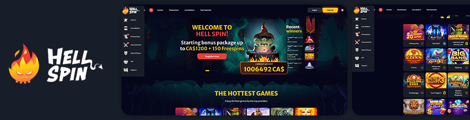 Zweiter Platz in der Liste - Hell Spin Casino