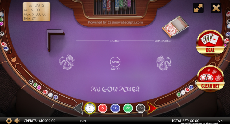 Pai Gow Poker Heads-Up